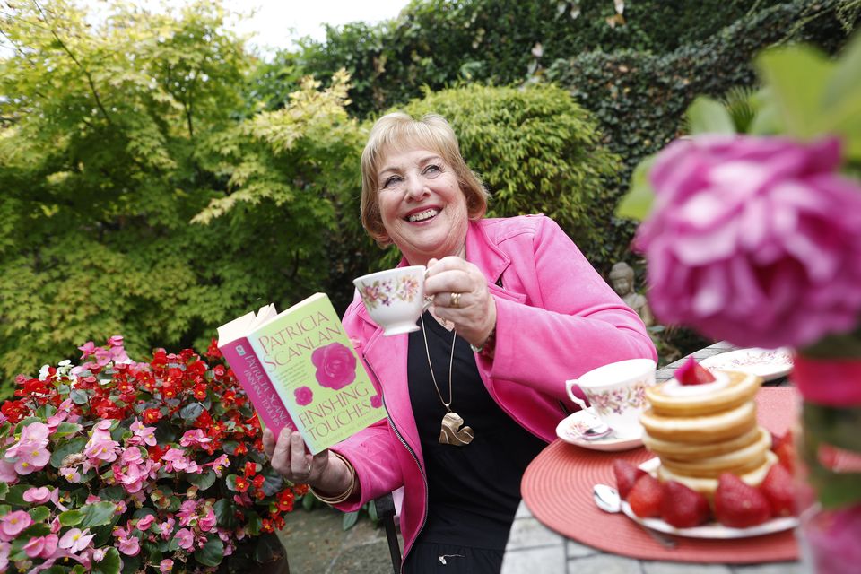Popular writer and cancer survivor Patricia Scanlan launching the Irish Cancer Society Big Pink Breakfast campaign. Photo: Julien Behal